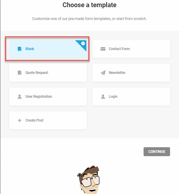 Forminator: Blank Template