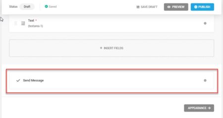 Forminator: Send Message Field